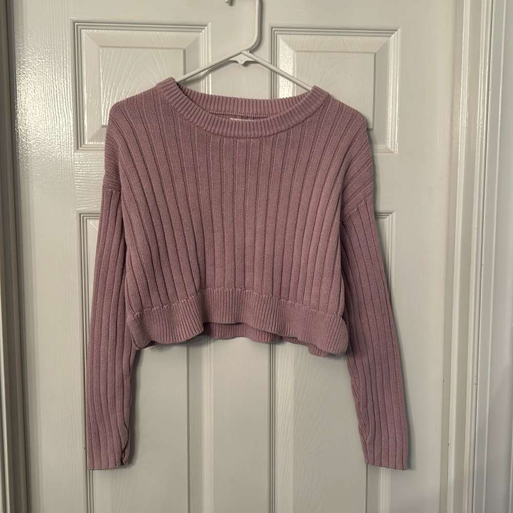 LA Hearts Crop Sweater Size XS Light Pink